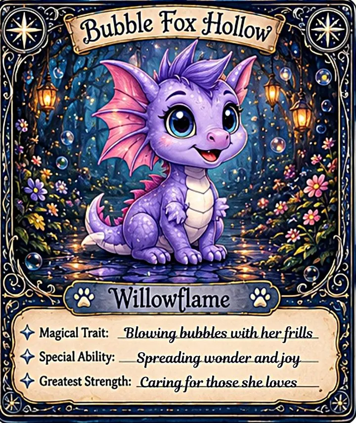 Willowflame the baby dragon